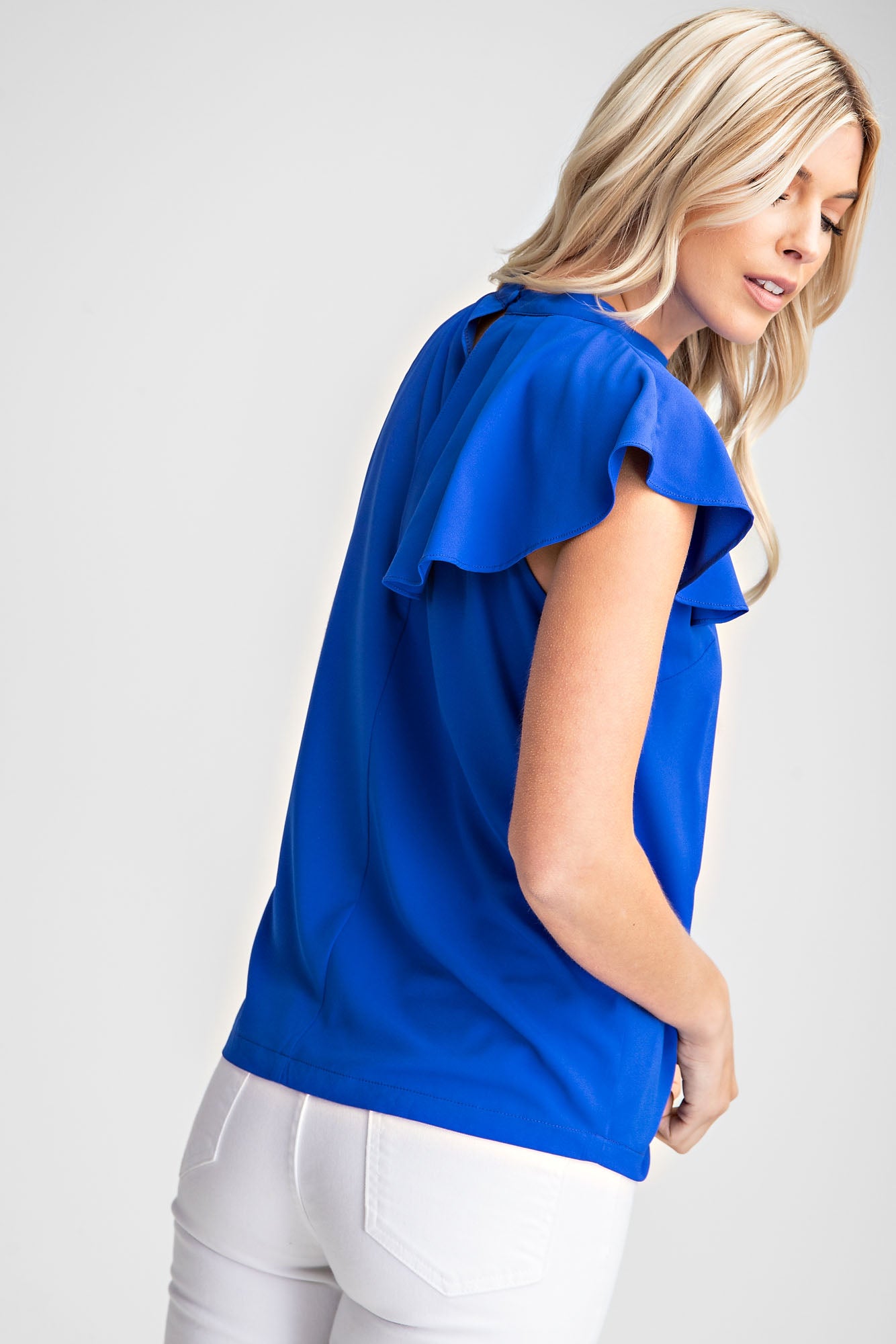 Ashanti Top Royal Blue Glam