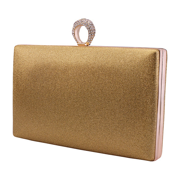 Roma Gold Clutch Bag
