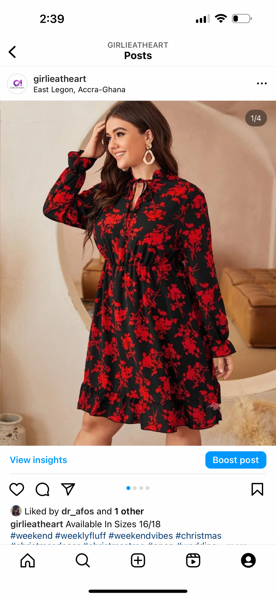 Eug Moshe Plus Dress Red