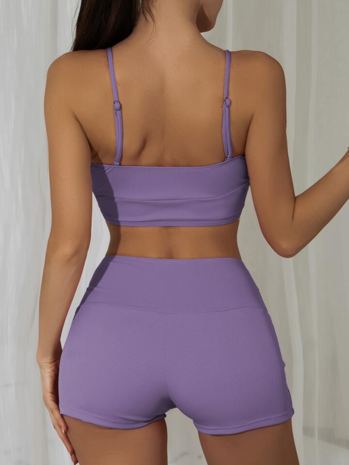 Lilac Purple Bikini Set