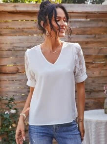 Malinda Top White