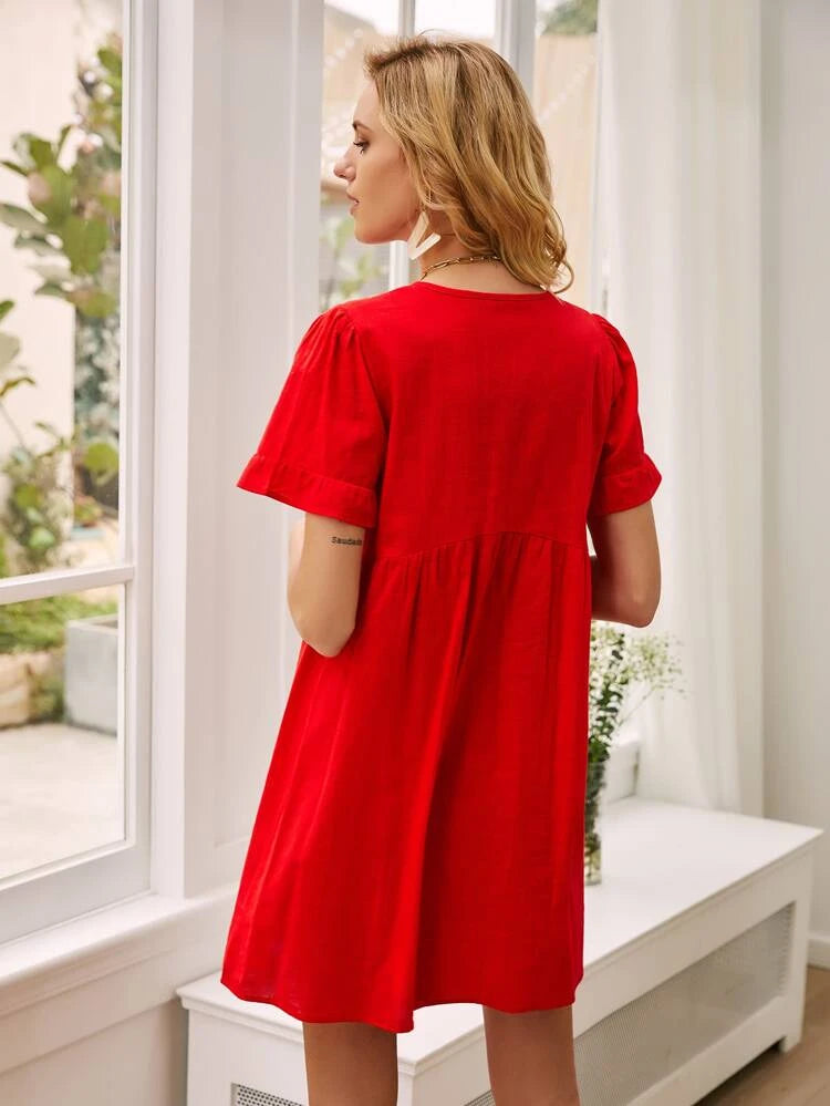 Baby Doll Red Dress