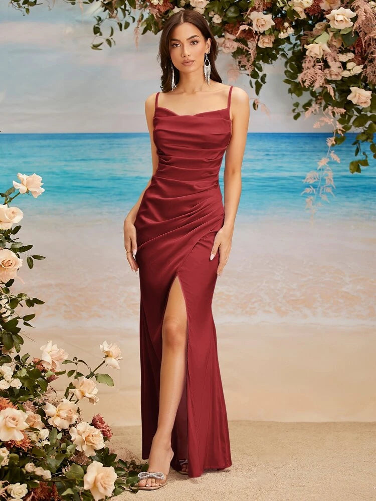 Celest Maxi Dress Burgundy