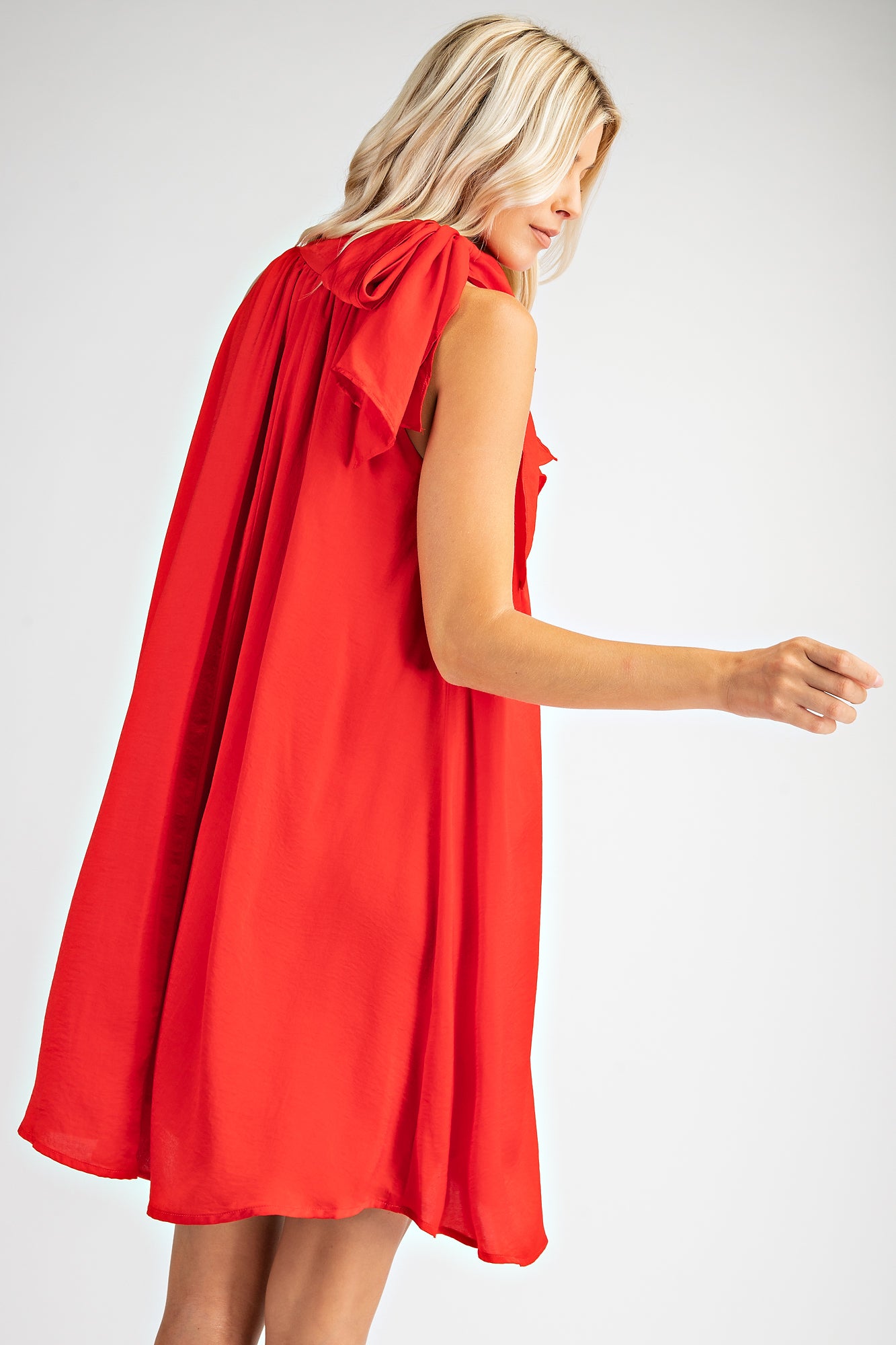 Edwina Dress Red Glam Chris - 2S, 1L