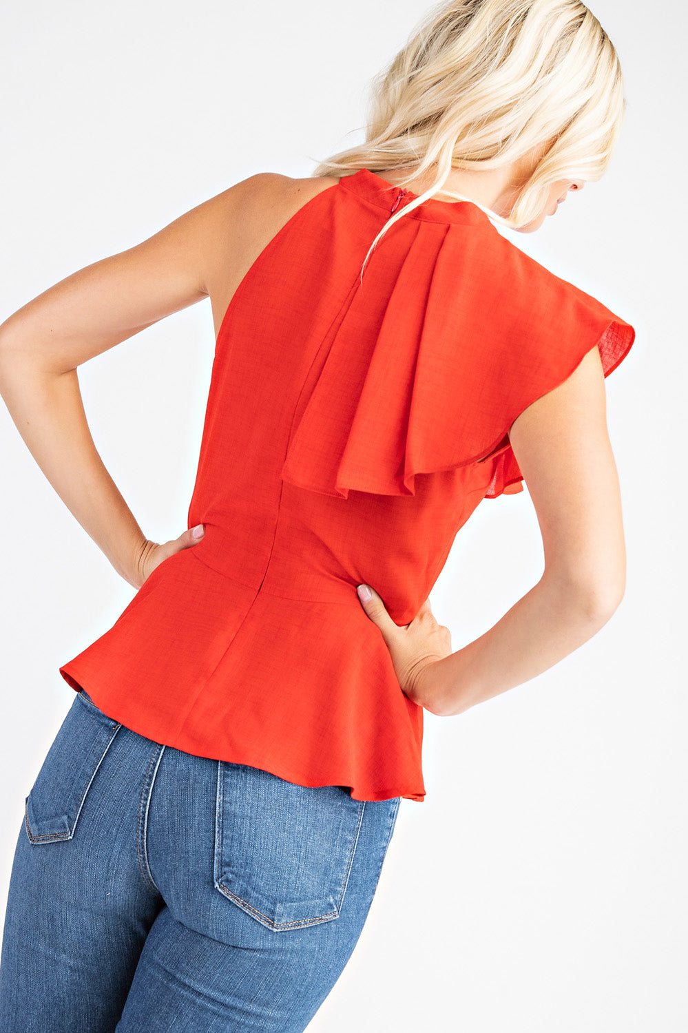 Jamila Top Red Glam Chris