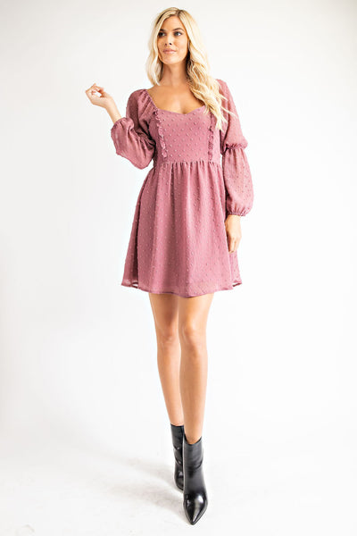 Toni Dress Mauve Glam.
