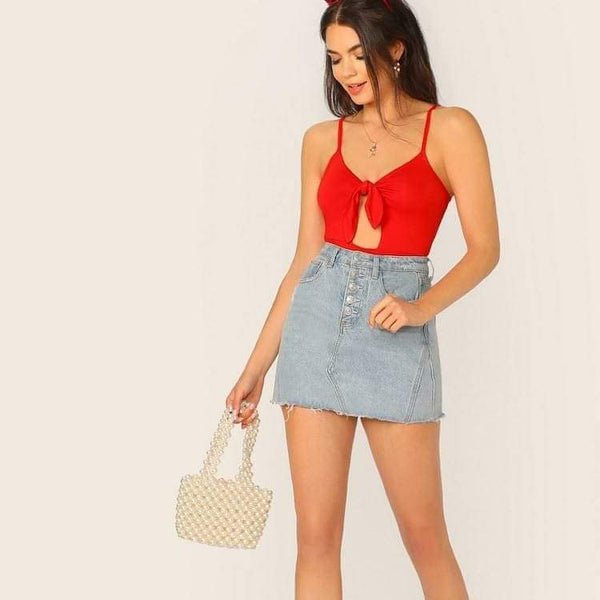 Rolandi Bodysuit Red