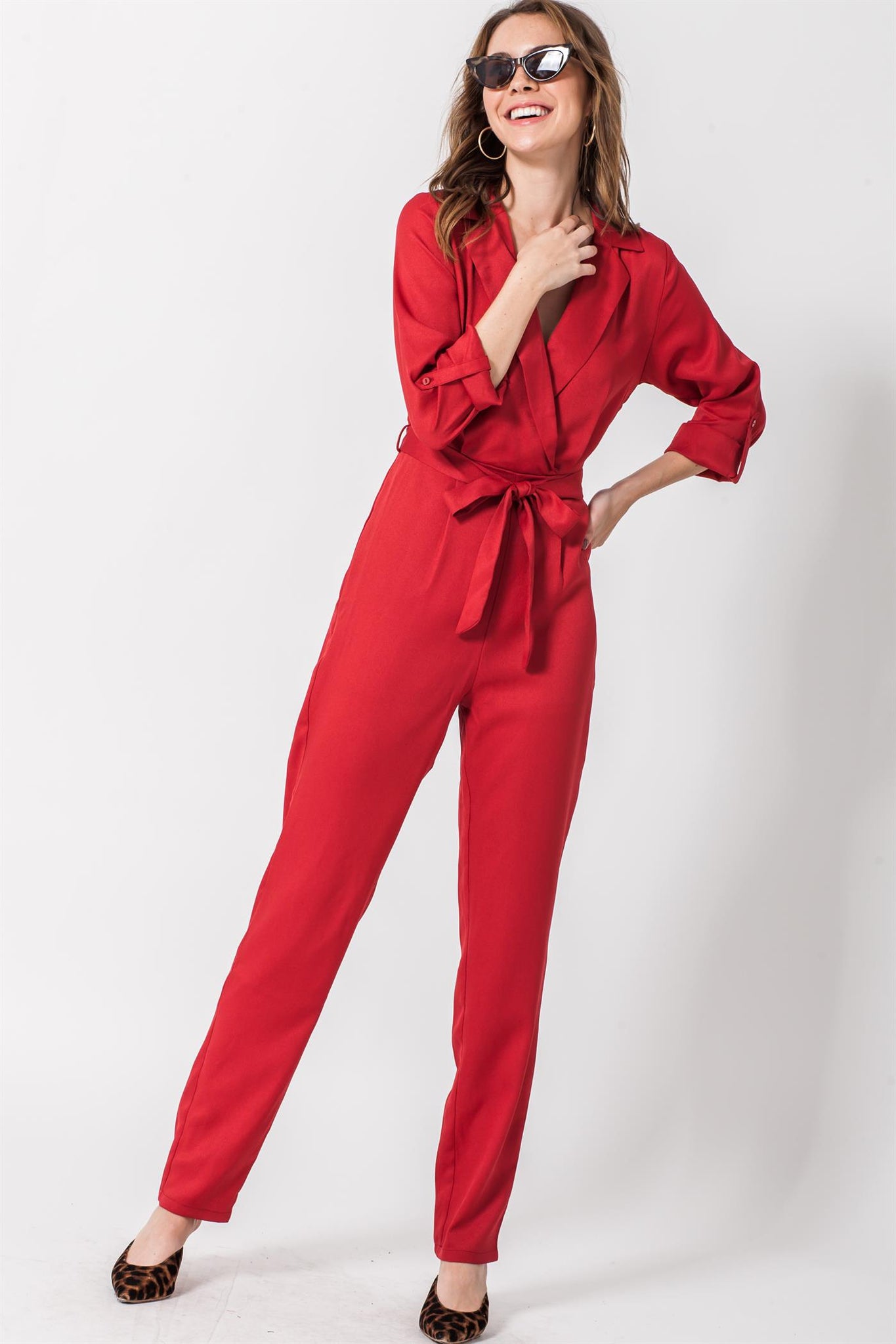 Joshualyn  Jumpsuit Brick