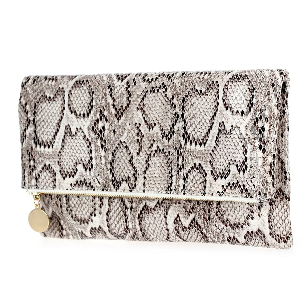 Lila Bag Cheetah Print White