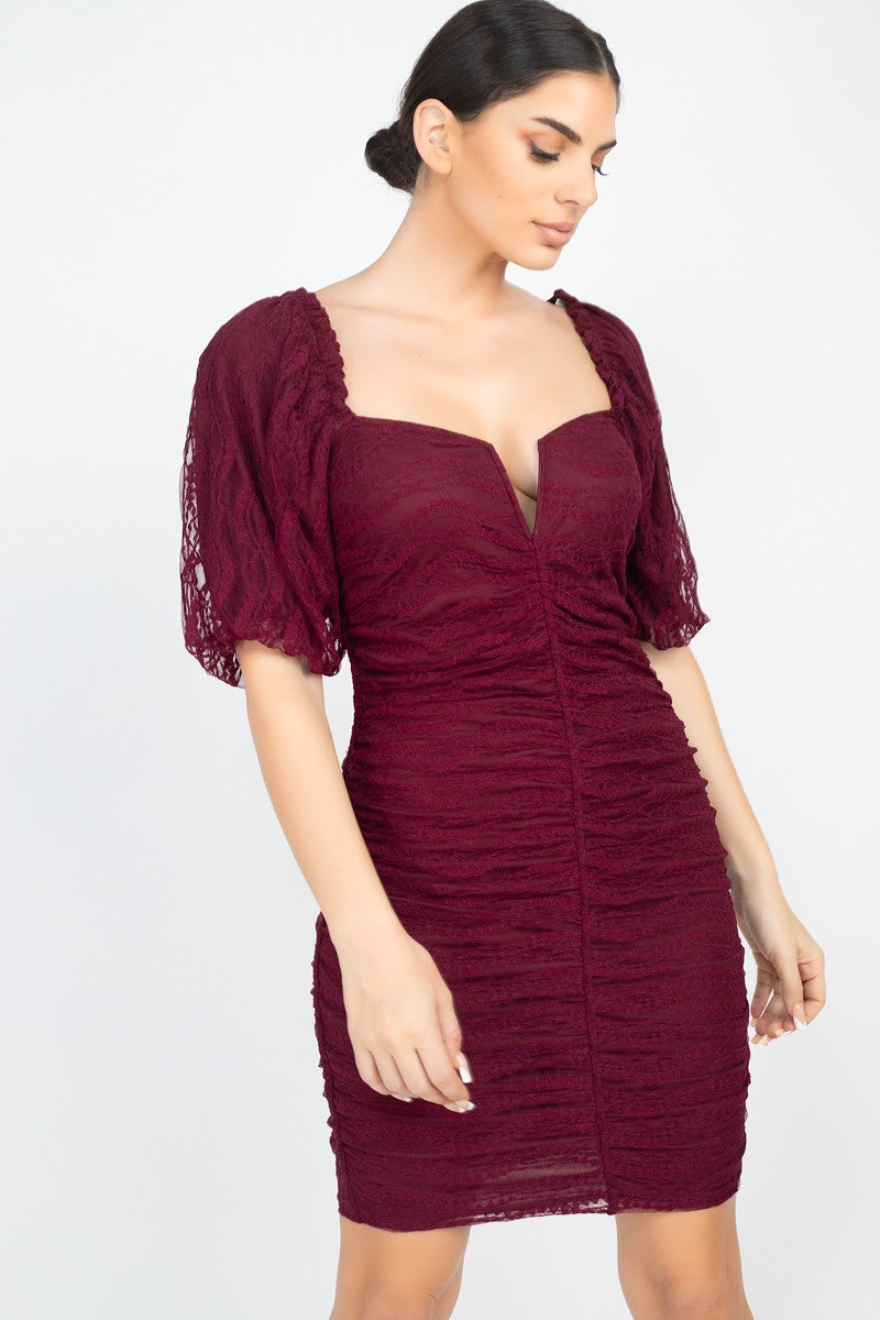 Beryl Dress Golden Plum