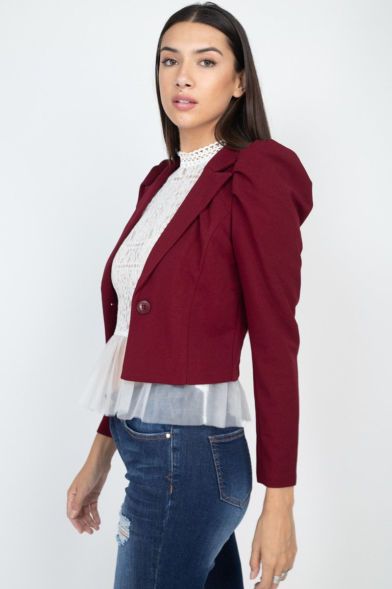 Jakub Blazer Burgundy