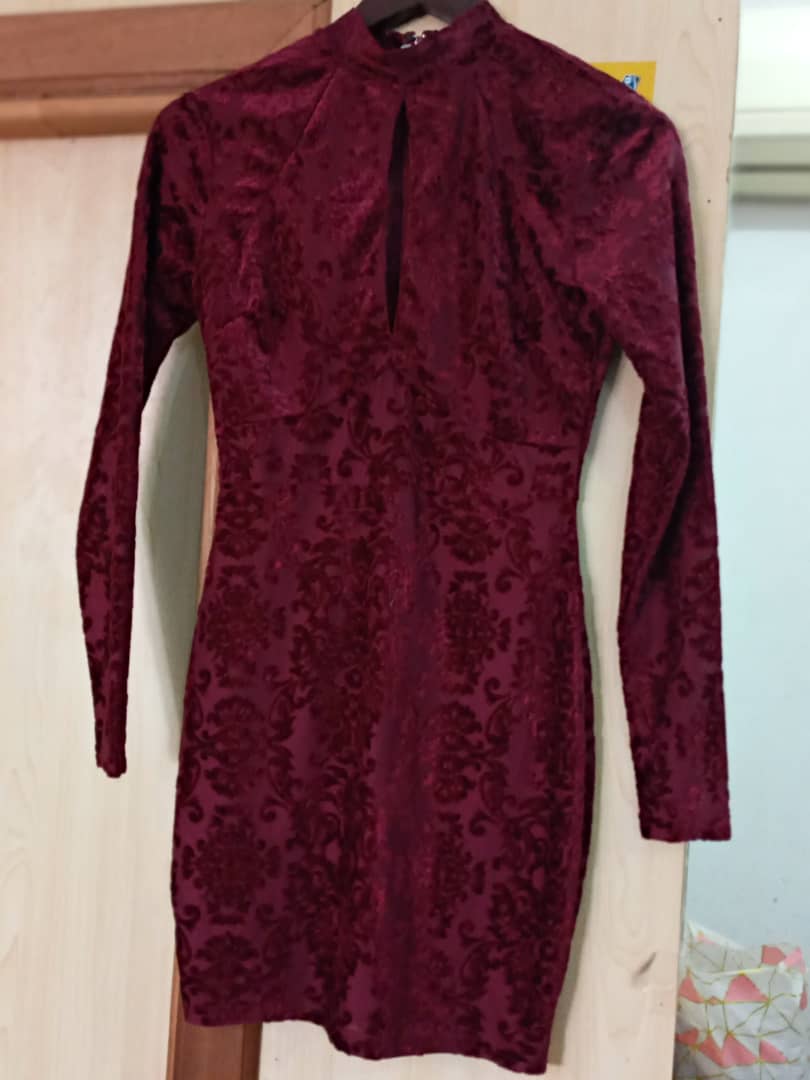 Annu Dress Burgundy