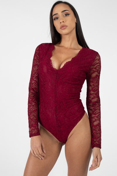 Bree Bodysuit Top Ruby