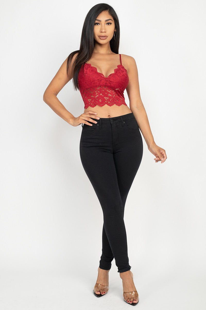 Magdalena Bralette Top Ruby