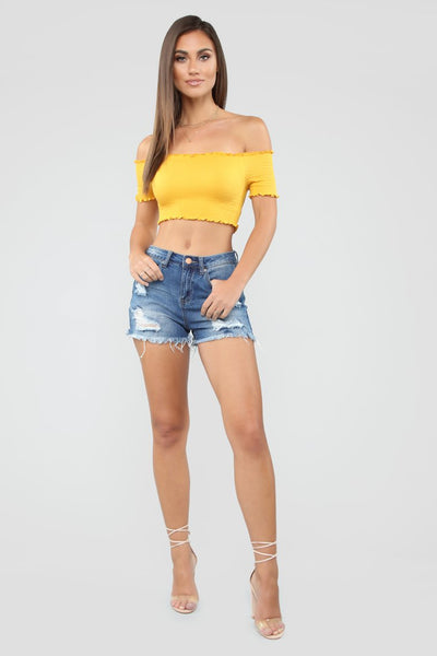 Asher Top Mustard