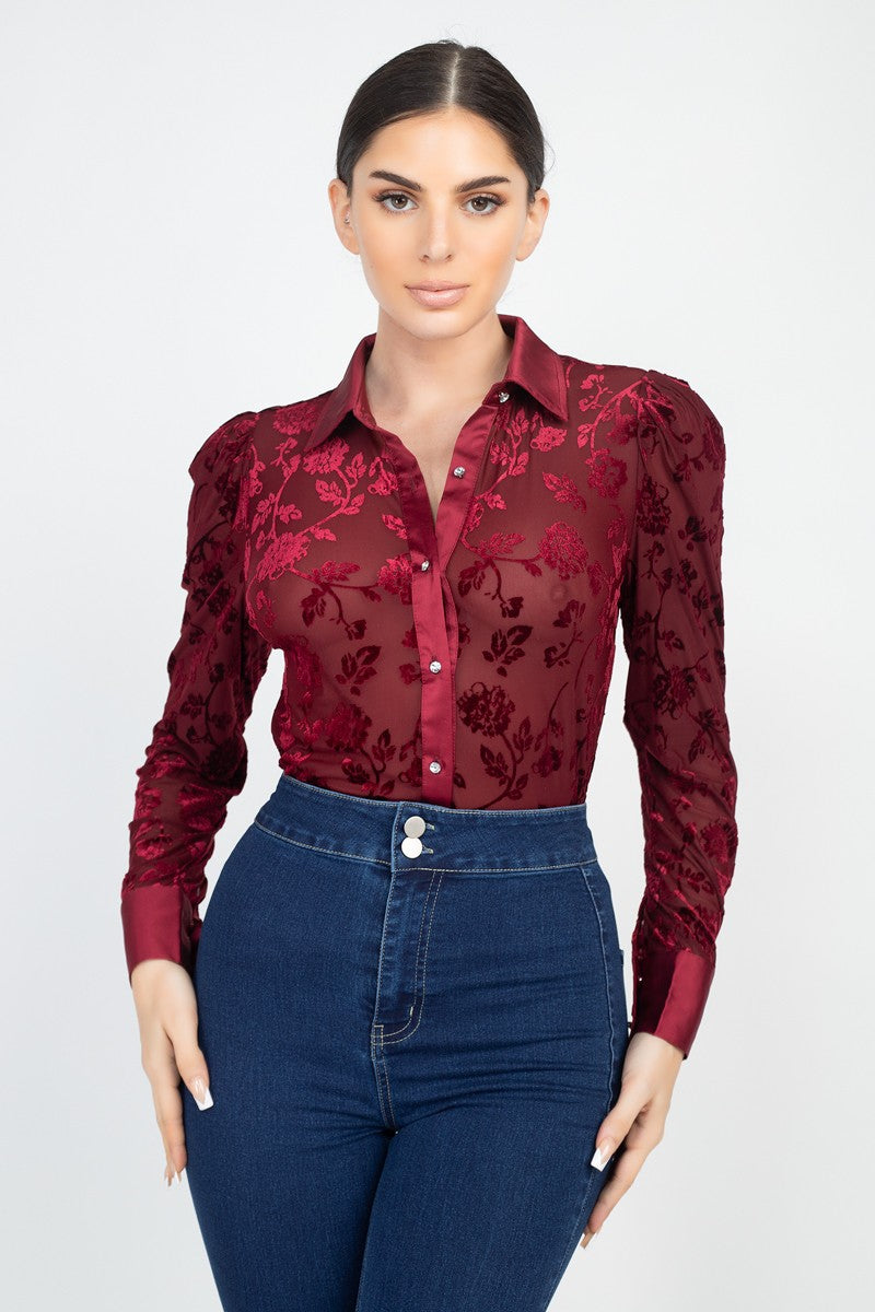 Jona Top Burgundy