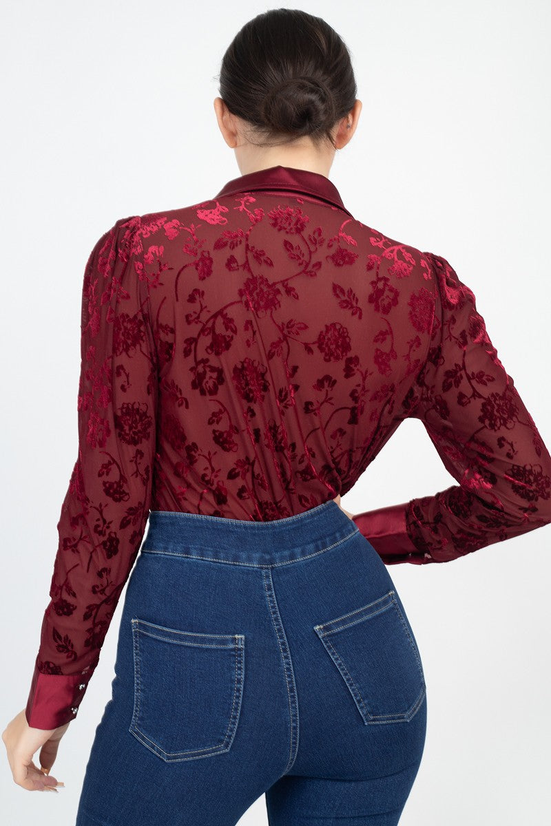 Jona Top Burgundy