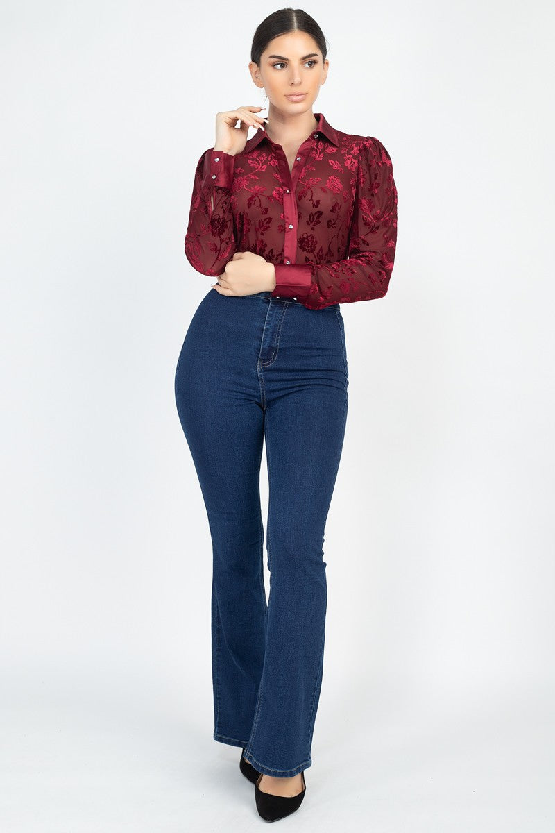 Jona Top Burgundy