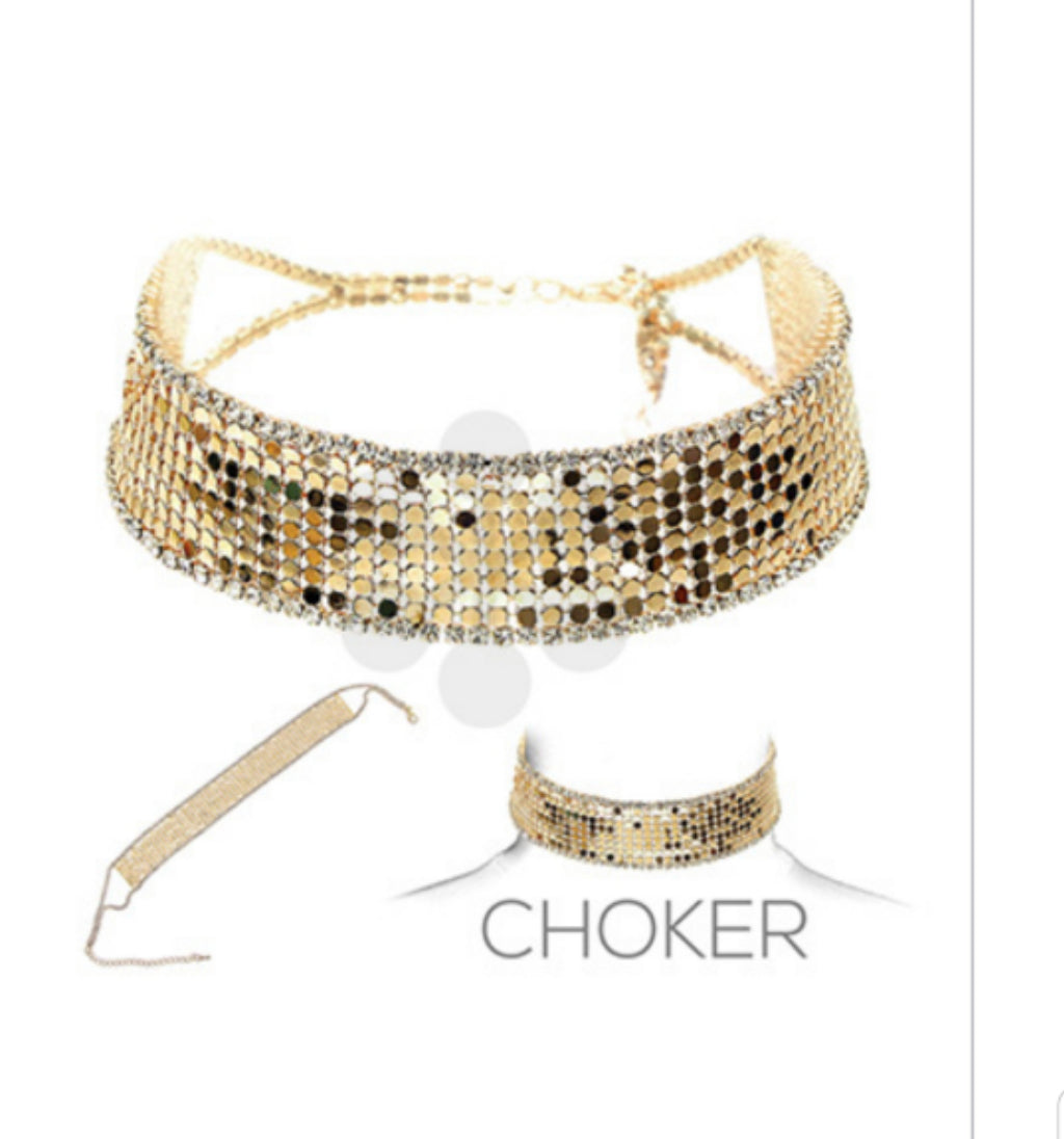 Megan Choker Gold