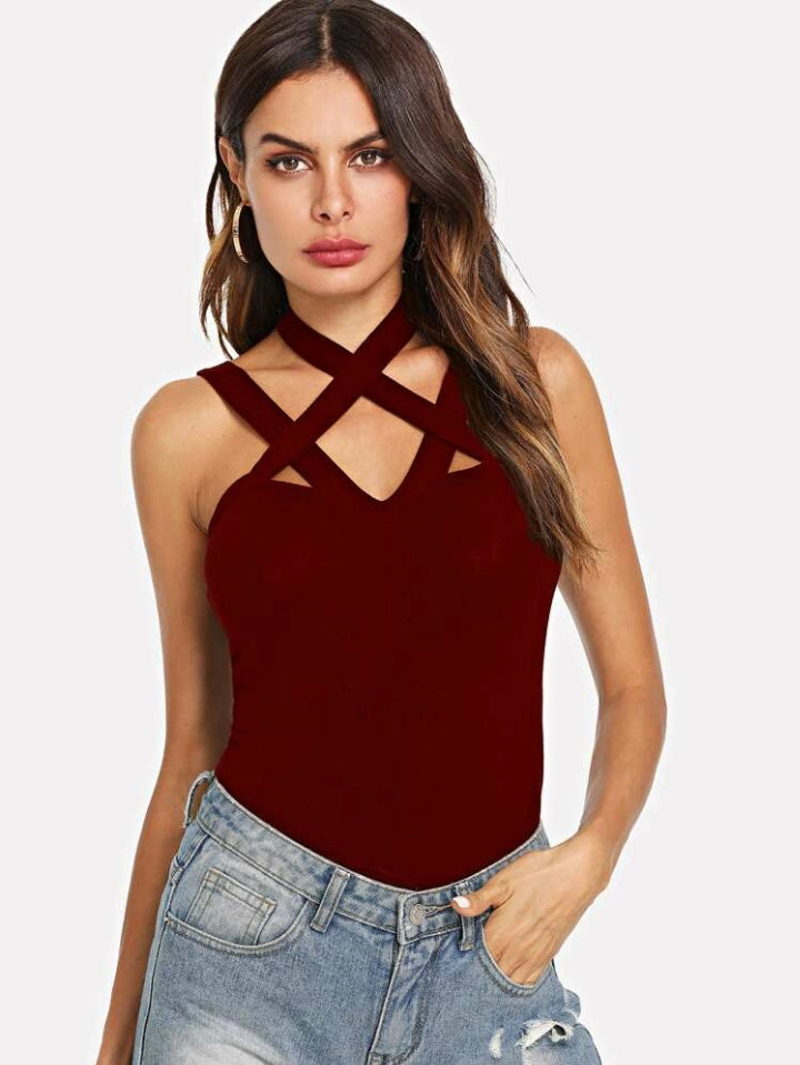 Ines Top Burgundy