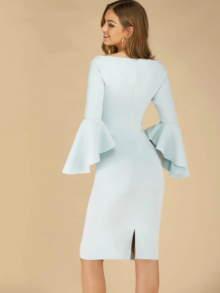 Verona Dress Pastel Blue