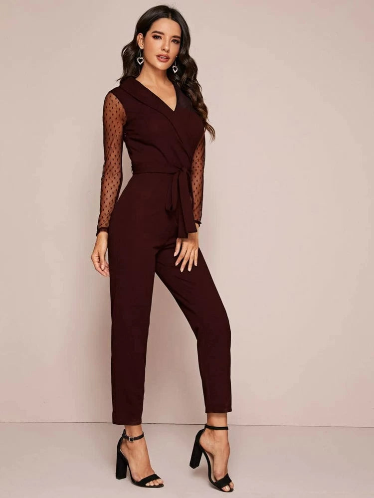 Mona Jumpsuit Burgundy