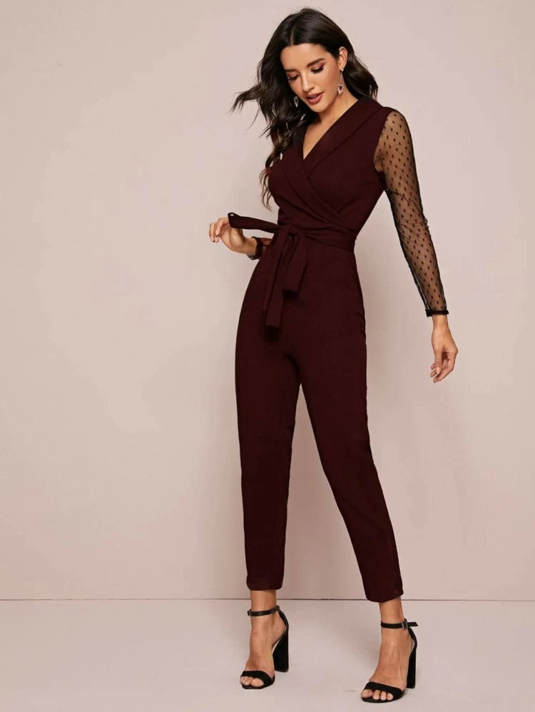 Mona Jumpsuit Burgundy