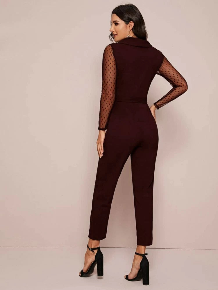 Mona Jumpsuit Burgundy