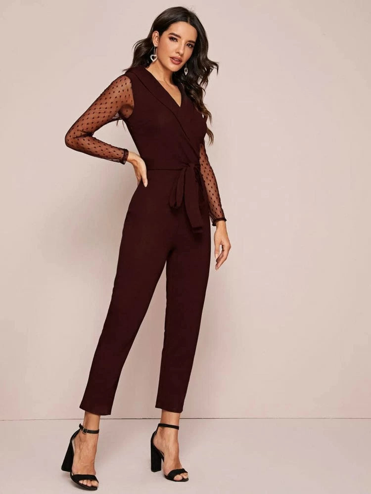 Mona Jumpsuit Burgundy