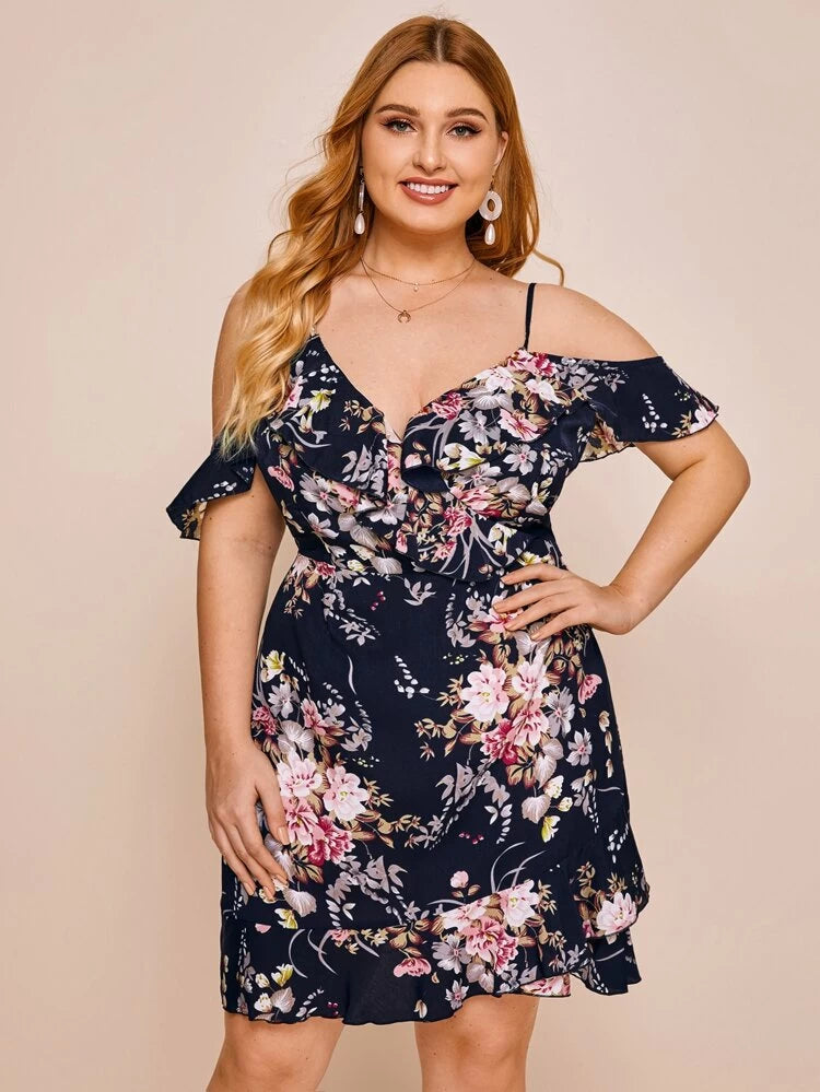 Rafaella Plus Dress Navy