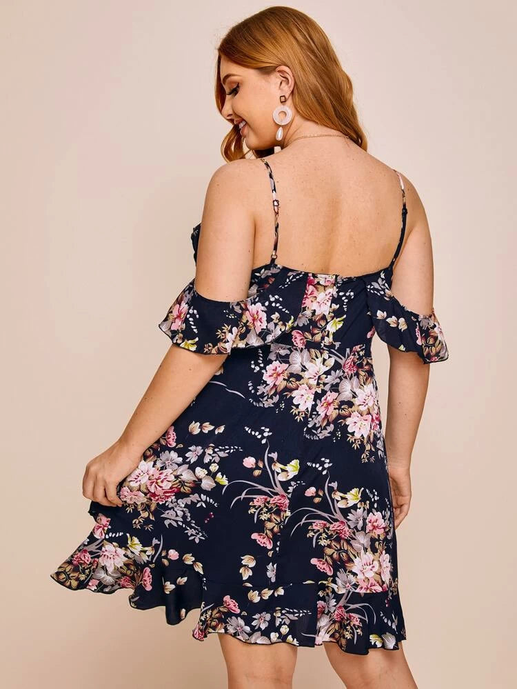Rafaella Plus Dress Navy