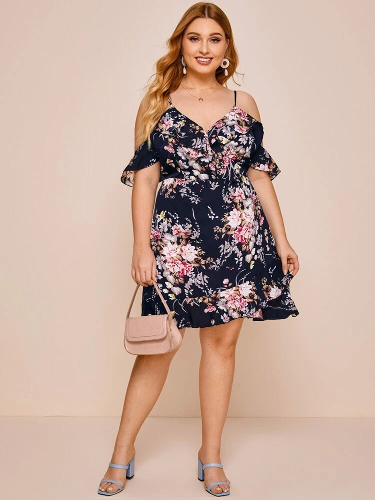 Rafaella Plus Dress Navy