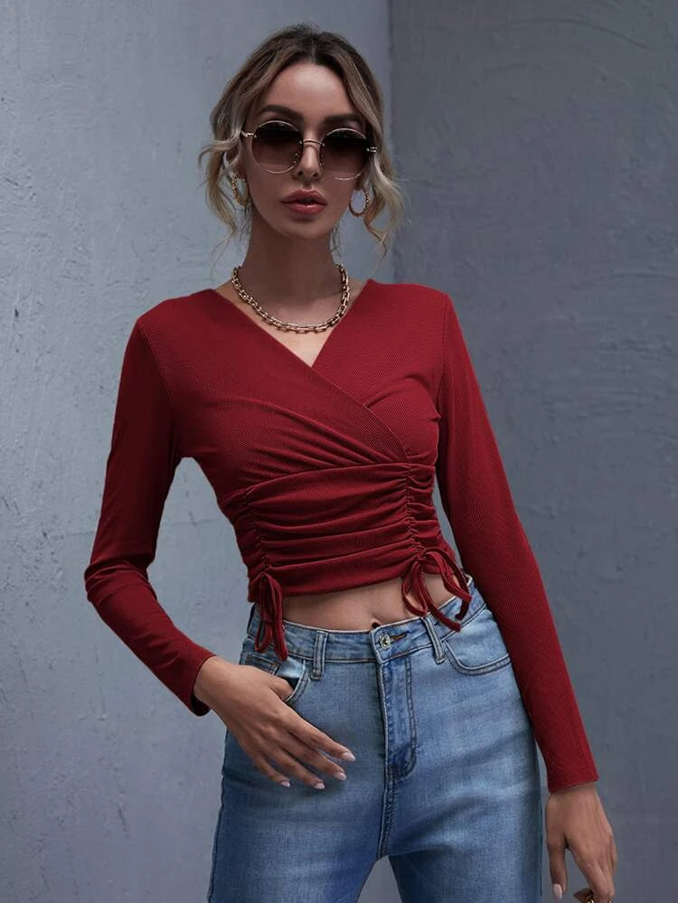 Tuva Top Burgundy