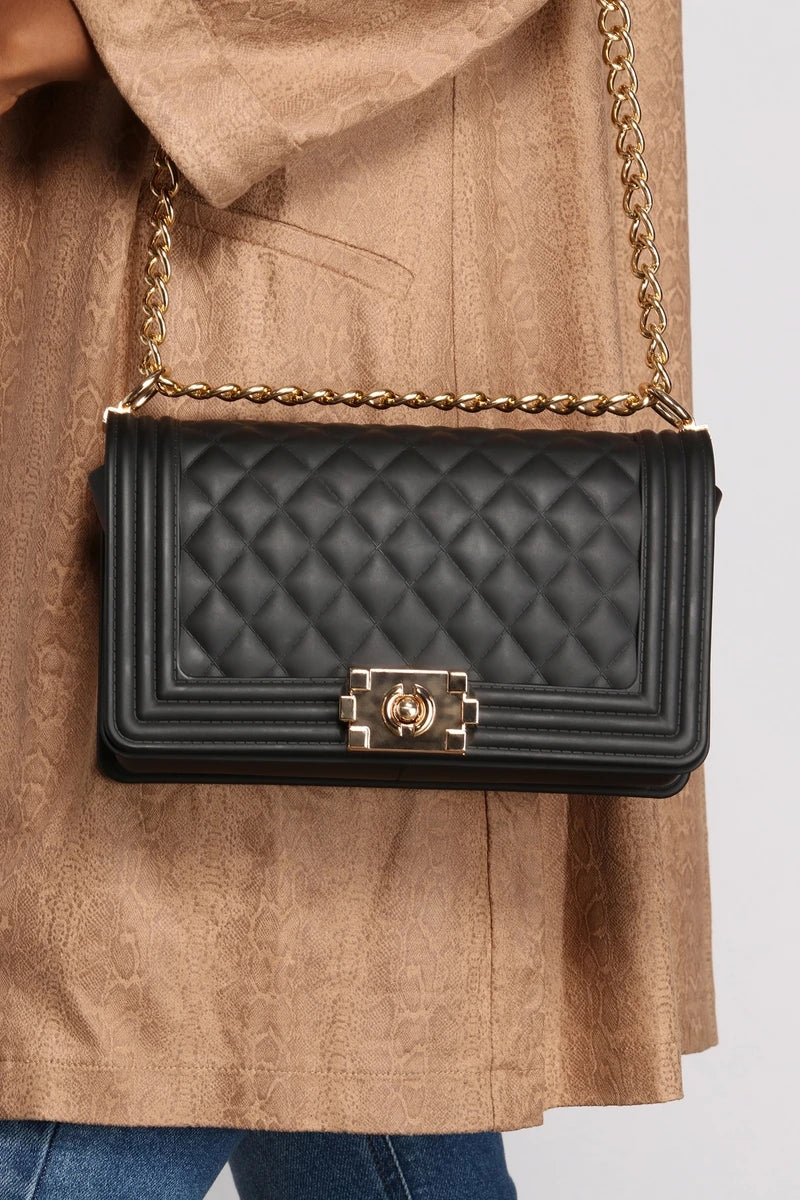 Yael Quilted Bag Black