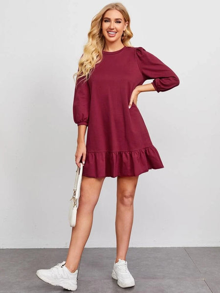 Maasai Dress Burgundy