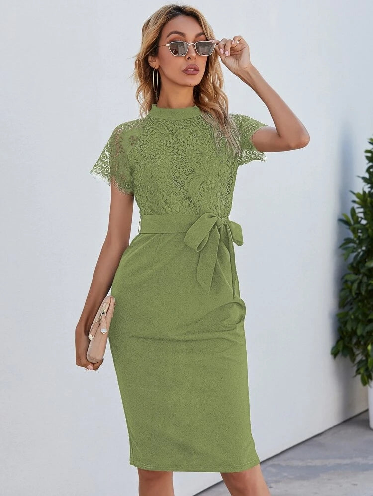 Alaa  Dress Mint Green
