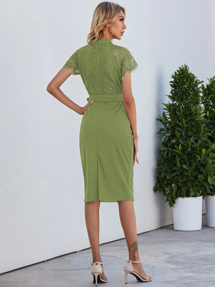 Alaa  Dress Mint Green