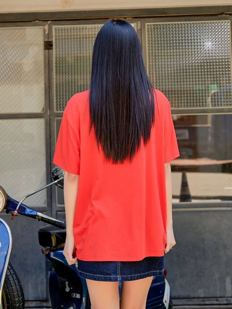 Girl Tee Red Top