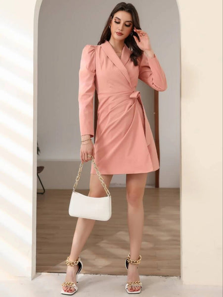 Mabel Dress She Coral Pink