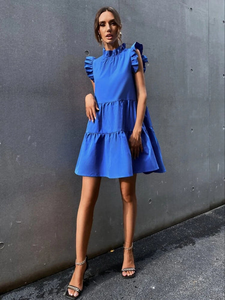 Vincente Dress She Blue