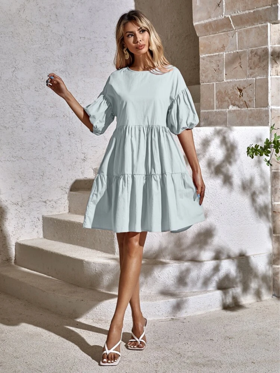 Vinicius Dress Baby Blue She