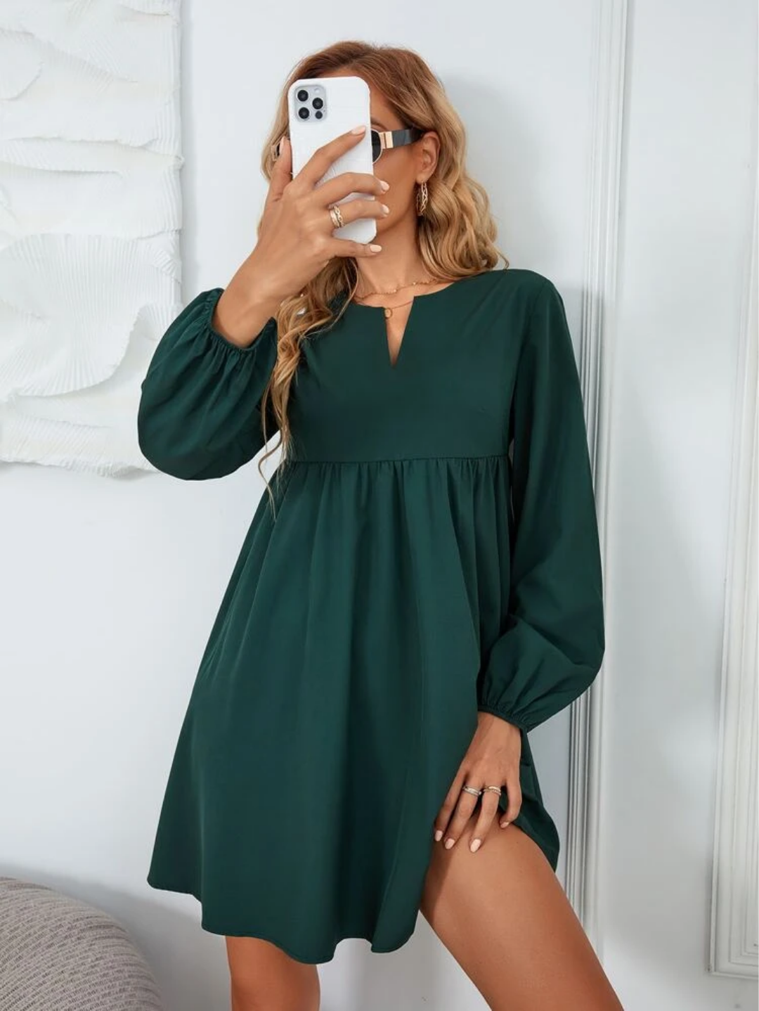 Pedro Shirt Dress Green She