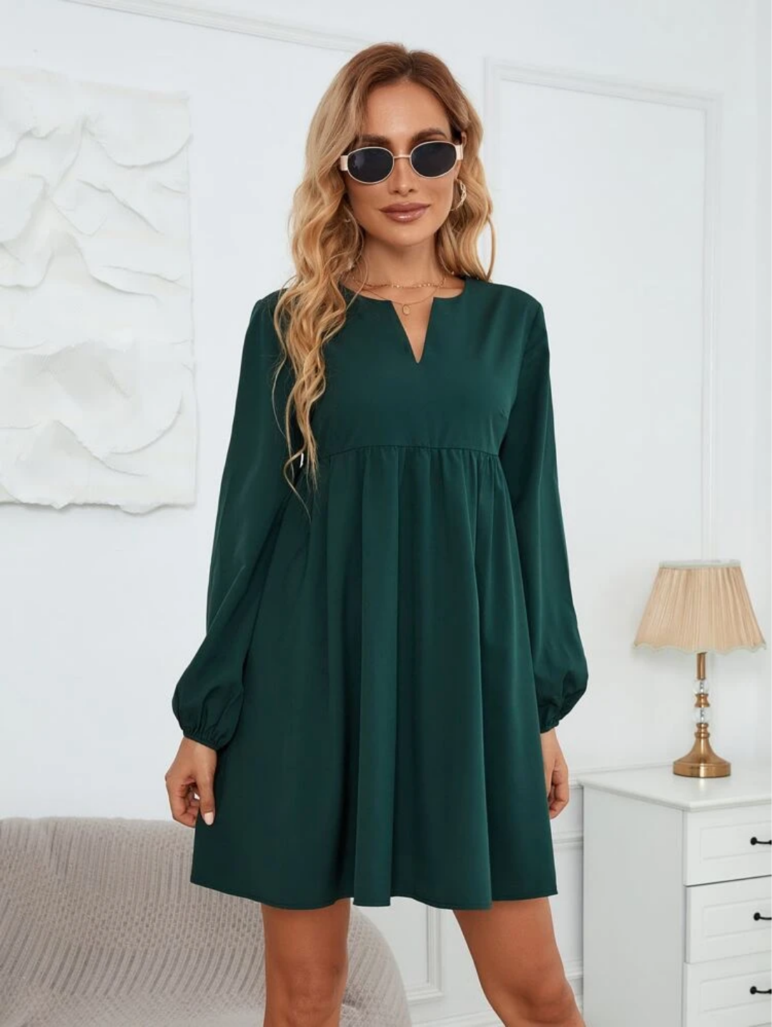 Pedro Shirt Dress Green She