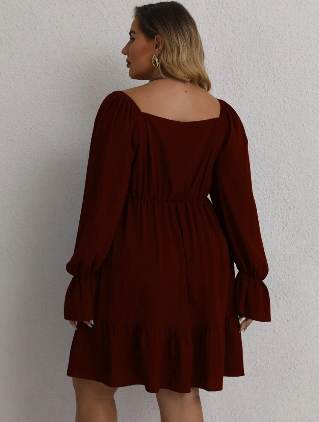 Jefferson Plus Dress Burgundy