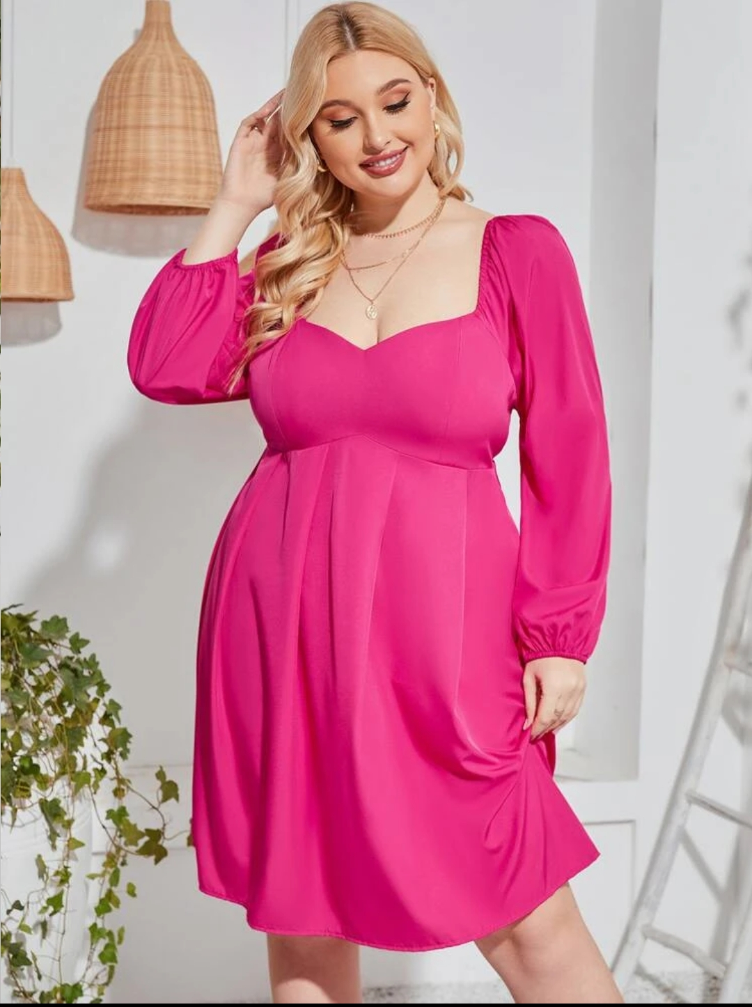 Emerson Plus Dress Pink