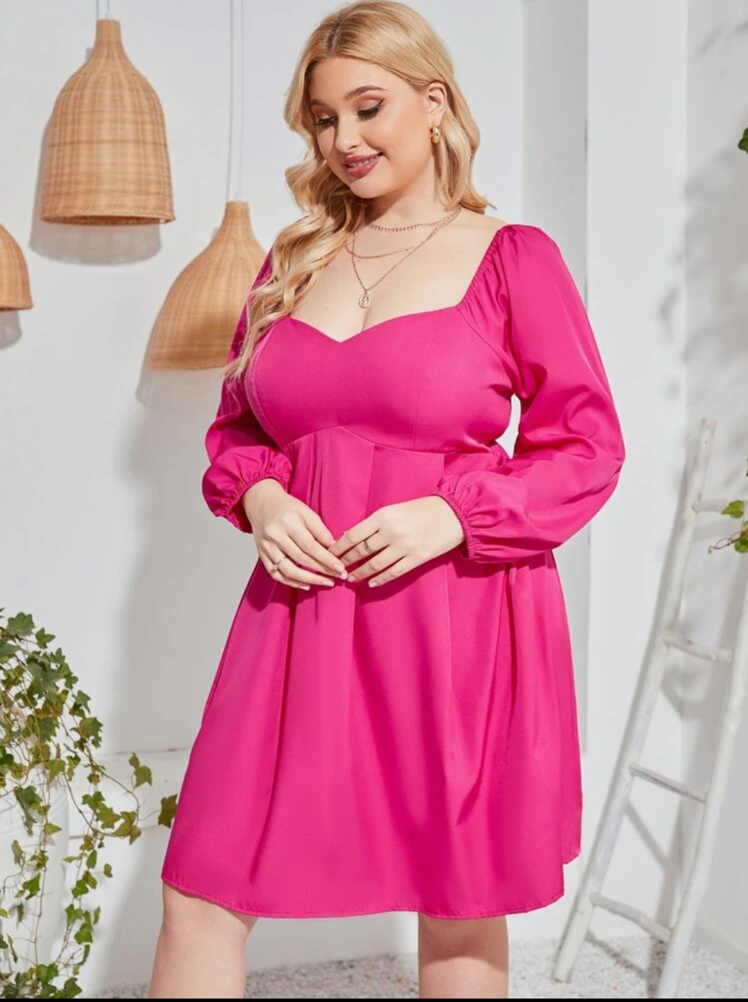 Emerson Plus Dress Pink