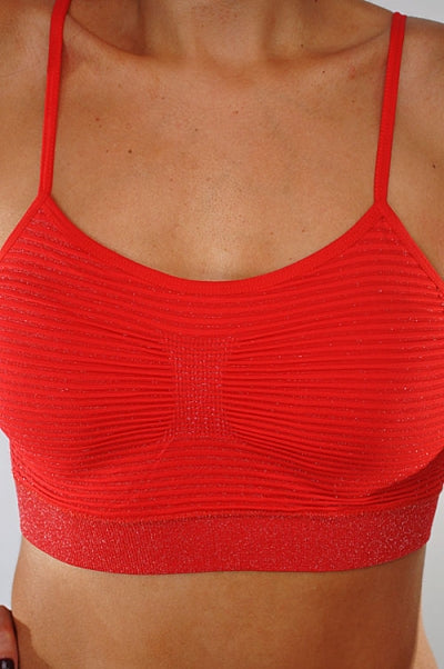 Giselle Bralette Top Red