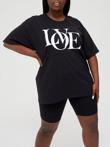 Love Tee Top Black