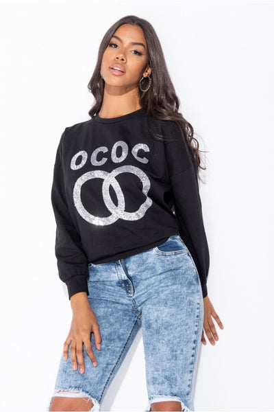 Kaja  Sweat Shirt  Black