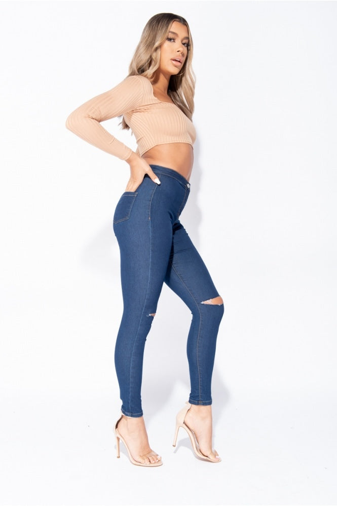 Jagoda Jeans Mid Blue Par